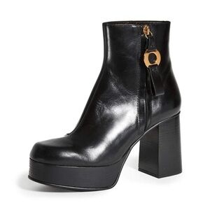 See by Chloe SB35035A Black 40 Ankle Platform Boots (US Women's 10) M